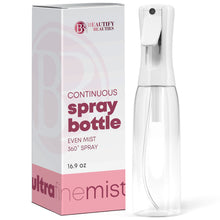 Load image into Gallery viewer, Spray Bottle For Hair – Continuous Mister Spray Bottle for Hairstyling, Cleaning, Plants, Pets, Barbers, Salons, Essential Oil Scents