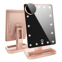 Load image into Gallery viewer, Lighted Makeup Mirror with Bluetooth