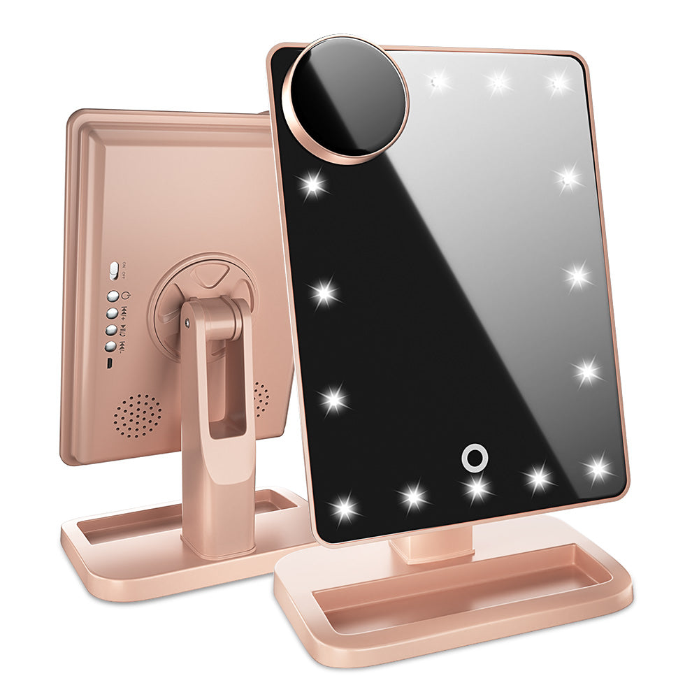 Lighted Makeup Mirror with Bluetooth